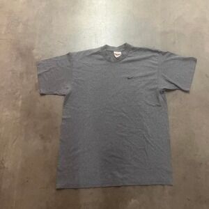 Vintage Nike essential mini‎ swoosh men's grey tshirt 90s white tag